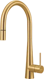 Oliveri Pull Out Goose Neck Brush Gold