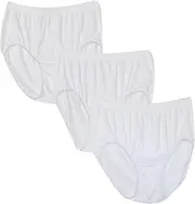 [Bali] Women's 3-Pack Solid Microfiber Full Brief