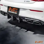 Carbon Rear Bumper Diffuser for Mercedes-Benz C205 A205 AMG Package & C43 C63-S