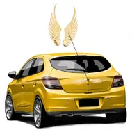 在飛比找蝦皮購物優惠-三維實心金屬翅膀圖案汽車外飾造型貼紙