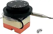 12V Adjustable Electric Fan Thermostat Switch Radiator Temperature Control Probe, 0℃～120℃ Universal Capillary Thermostat Cooling Radiator Engine Fan Control Switch