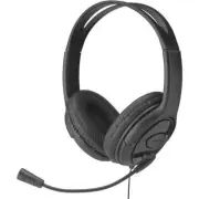 Universal 3.5mm Flexible Gooseneck Computer Headset SCH106 by Slide - Black