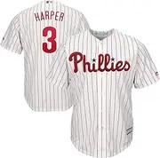 Outerstuff Bryce Harper Philadelphia Phillies White Youth 8-20 Cool Base Home Jersey