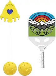 Solo Tennis Trainer, Portable Tennis Training Aid, Pickle Ball Training Equipment, Solo Tennis Rebounder, Tennis Practice Rebounder Simple Installation Enhanced Performance for Player Kids & Adults