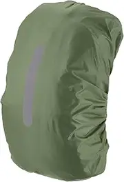 uxcell Waterproof Backpack Rain Cover, 65L-75L Waterproof Backpack Cover, Bag Rain Cover with a Vertical Reflective Strap for Hiking/Biking/Camping/Outdoor Traveling [Army Green]