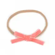 Sister Bows Petite Velvet Soft Elastic Headbands