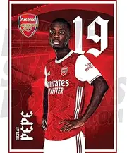 Be The Star Posters Arsenal FC 2020/21 Nicolas Pepe A3 Football Poster/Print/Wall Art - Officially Licensed Product red