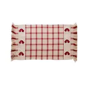 Country Vintage Inspired Home for the Holidays Cloth Placemats Set 2