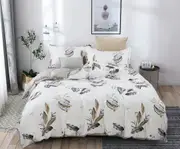 Leaves Duvet/Doona/Quilt Cover Set - Queen/King/Super King Size Bed M455