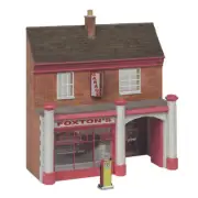 Bachmann 44-0223R OO Gauge Low Relief Town Garage and Sales Red