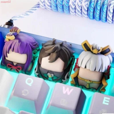 Genshin Impact Raiden Shogun Paimon 3D Resin Keycap For Mechanical Keyboard