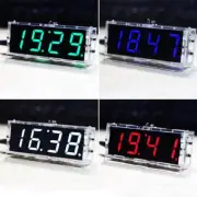 DIY Digital LED Clock Kit Light Control Time Display with Transparent Case Timer