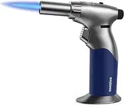 Sondiko Triple Flame Adjustable Mini Butane Torch Lighter - Refillable with Continuous Flame Lock for Creme Brulee, Cooking (Butane Not Included)