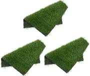 SUPVOX 3Pcs Chicken Nesting Mats Artificial Grass Cushions for Chicken Coop Durable and Washable Laying Pad Nest Box Liners Comfortable Egg Protection Mat