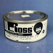 Vintage Bob Ross Liquid White Oil Paint 7 Fl Oz Metal Can MADE IN USA