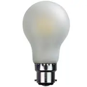 LV LUCE 8w 240v A60 GLS LED Filament Light Bulb – B22 6000K Daylight - Frosted