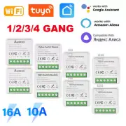 Tuya Zigbee WIFI 1/2/3/4 Gang Smart Switch Module 2 Way Control DIY Breaker Smar