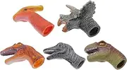 Toyvian 5Pcs Dinosaur Finger Puppets Interactive for Storytime Parent Bonding Soft Educational Finger for Early Learning Playtime