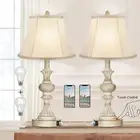 Touch Control Table Lamp Set of 2, 3-Way Dimmable Bedside Nightstand Lamp wit...