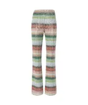 Missoni Gradient Zig-Zag Knitted Flared Trousers IT44,IT42 multi-color
