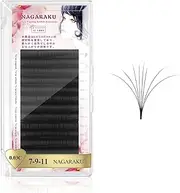 NAGARAKU Easy Fan Mega Volume Eyelash Extensions 0.03 C curl 7-9-11mm Mix Self Blooming Rapid Automatic Flower 3 Layers Soft Pre-glued Lashes
