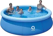 DIMAR GARDEN 10ft x 30in Inflatable Swimming Pool, Outdoor Round Top Ring Above Ground Pools