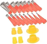 1 Set Caulking Finishing Tool Kit Caulking Nozzle Applicator Finishing Tool Caulk Finisher Tool Caulk Extension Nozzle Silicone Grout Sealer Applicator