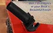 Lunker Fishing Rod Holder Cleat Mount on Dock / Boat NO clamps/ screws/ drilling