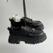 Platform Oxfords Matte - Black - 39