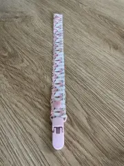 Dummy Clip | Pacifier Chain | Soother Holder | White Pink Unicorn