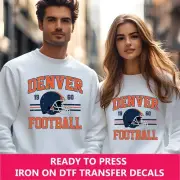 Denver Retro Style Iron On Transfer, Ready to Press DTF Transfer