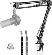 Mic Arm Compatible with Fifine K688 Microphone, Boom Arm for Fifne K688 Mic with Cable Management, Adjustable Microphone Arm Stand by YOUSHARES