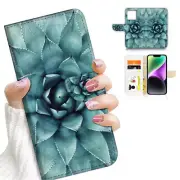 ( For iPhone 15 Pro Max ) Wallet Flip Case Cover AJ26114 Lotus Flower