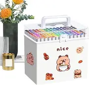 Acrylic Paint Pens, Tip Acrylic Paint Markers, 120-colors Cartoon Animal Design Coloring Painting Pens | Multi-functional Buildable Painting Pencil For Students Children Kids Boys