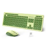 Wireless Keyboard and Mouse Combo 2.4GHz Wireless Quiet USB Keyboard Mouse Fu