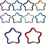 Star-shaped Climbing Buckle - Aluminium Carabiner Clip | High Performance Key Hook | Star Shaped Carabiner Clip | Ideal for Hiking, Camping and Keychain Accessories
