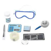 Fingerprint Set Detective Experiments Toy With Stamp Pads Magnifier Brush As shown