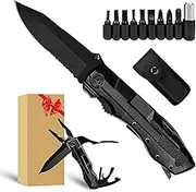 Multitool Pocket Knife with Switch Blades, Can Opener, Wire Cutter, Plier Screwdrivers, Fishing Knife for Camping Hunting