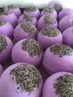 Calm Lavender Lemon Bath Bomb, pamper gift, self love gift, destress..