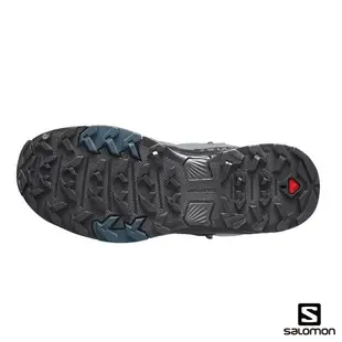 Salomon 女 X ULTRA 4 GTX 中筒登山鞋 L41624900【野外營】深礦灰/黑/軍藍 健行鞋