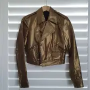 RRP$590 - BNWT | SASS & BIDE "In This Day" Gold Metallic Jacket | AU6