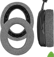 Geekria Comfort Linen Replacement Ear Pads for Corsair HS70 PRO, HS60 PRO, HS50 PRO Headphones Ear Cushions, Repair Parts (Grey)
