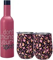 [Maxwell & Williams] Kasey Rainbow Be Kind Double Wall Insulated Wine Set 3pc Spots Gift Boxed