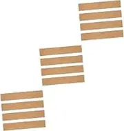 3sets Cork Bulletin Board Borders Thick Cork Boards Roll for Walls Frameless Memo Strips Adhesive Bulletin Bars for Office Home 4pcs*3