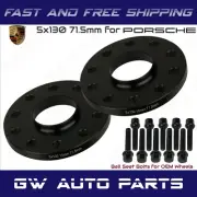 2PC 5x130 17mm Hub Centric Wheel Spacers For Porsche 911 Comes With Lug Bolts (for: Audi)