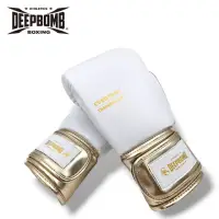 在飛比找momo購物網優惠-【DEEPBOMB】文青系列拳套-白金色 14oz(拳套 拳