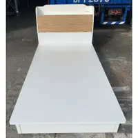 在飛比找蝦皮購物優惠-【木匠居家生活館】純白色抽屜式3.5尺加厚單人床組 床架 床