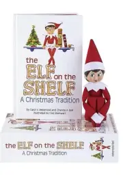 The Elf on the Shelf Girl Light Red & White Christmas Tradition Elf AUTHENTIC