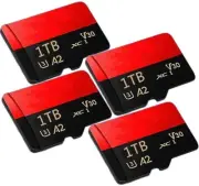1TB For Micro SD Card High Speed SDXC Class 10 TF Flash Memory with SD Card 4PCS