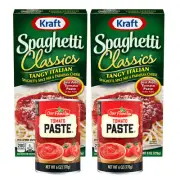 Kraft Foods Classics Tangy Italian Spaghetti Meal Kit & Tomato Paste Bundle
